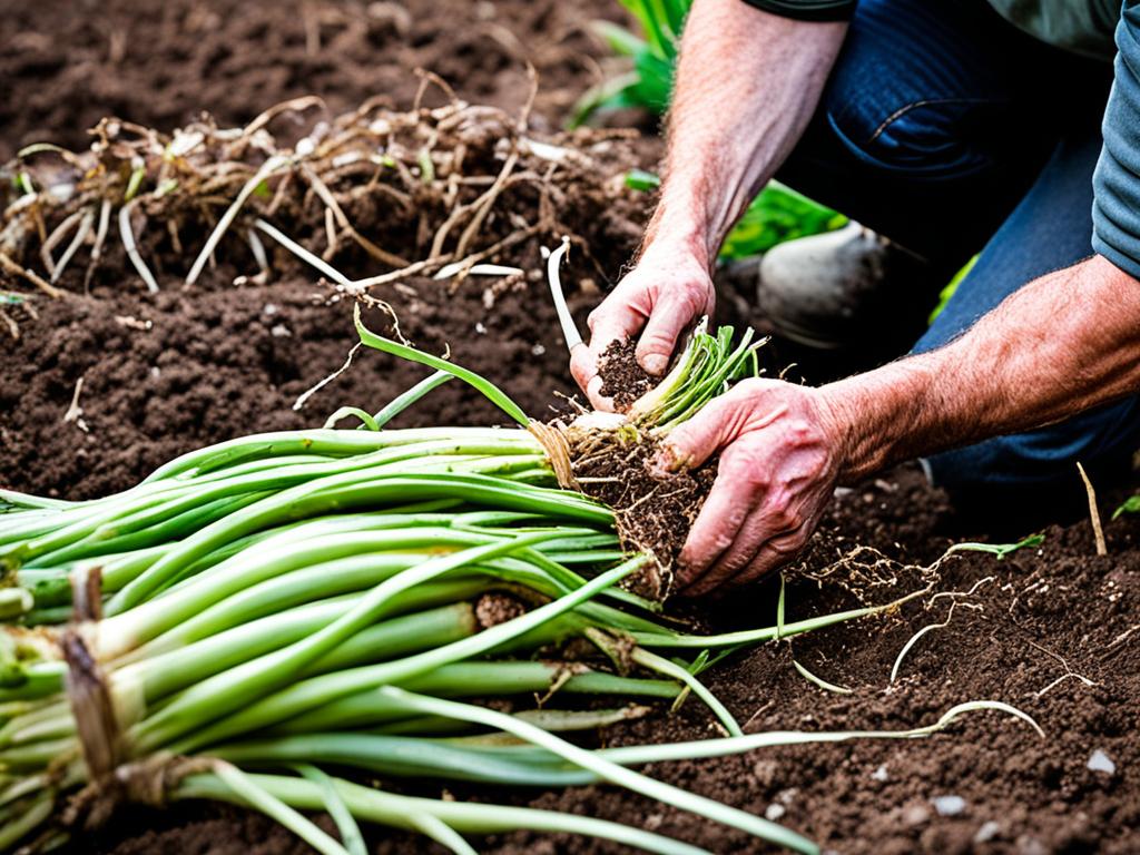 Harvesting Onions