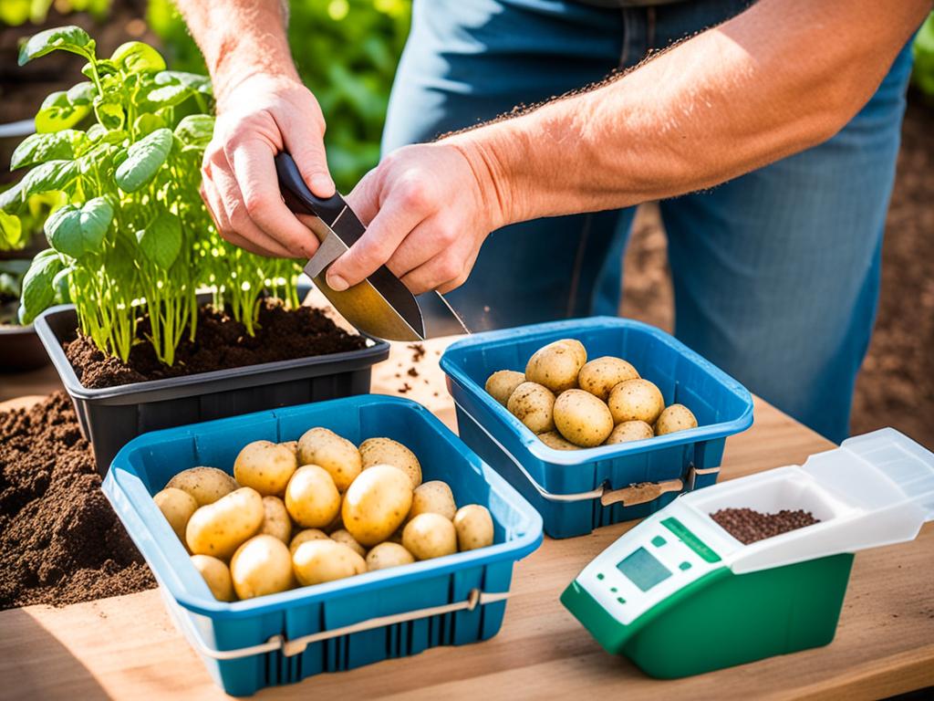 Preparing Potato Seed Pieces