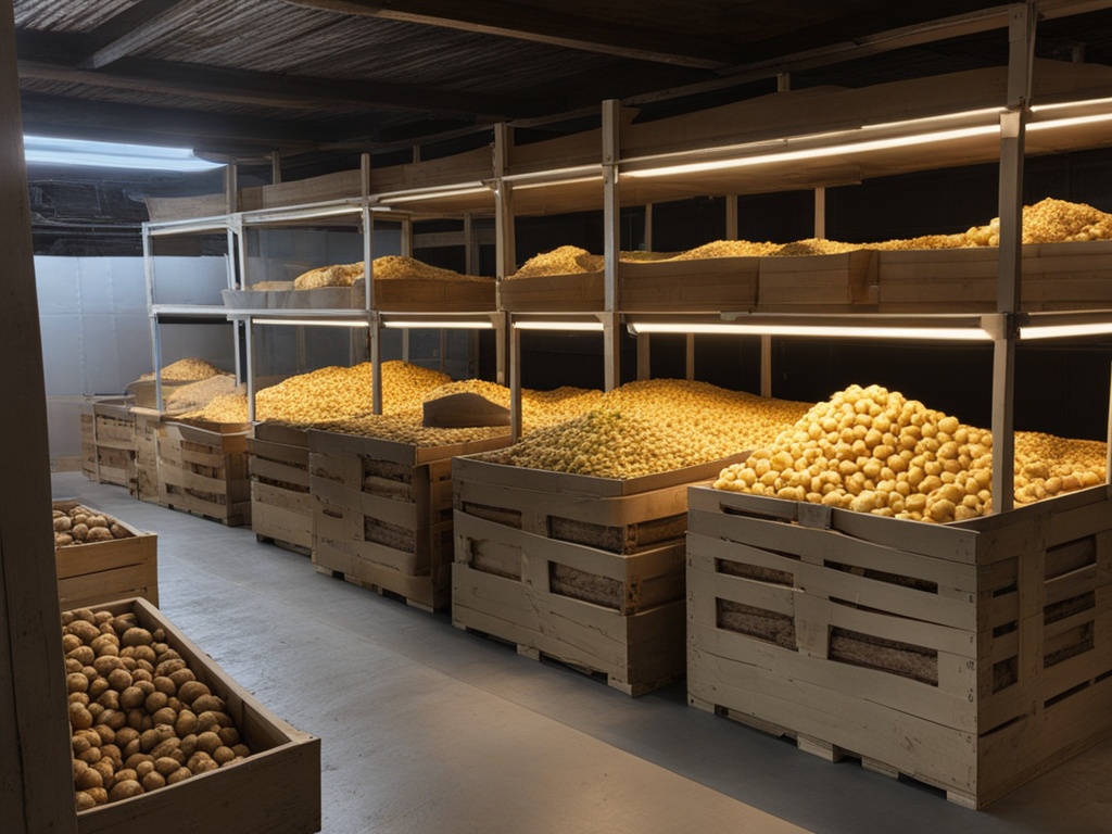 Storing potatoes