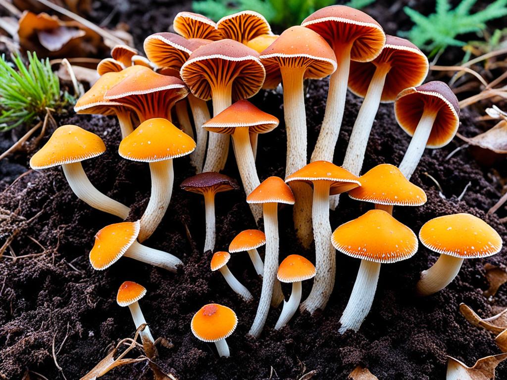 Variety of mushrooms