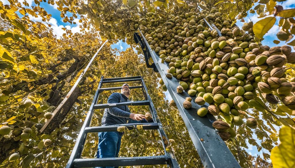 Walnut harvesting