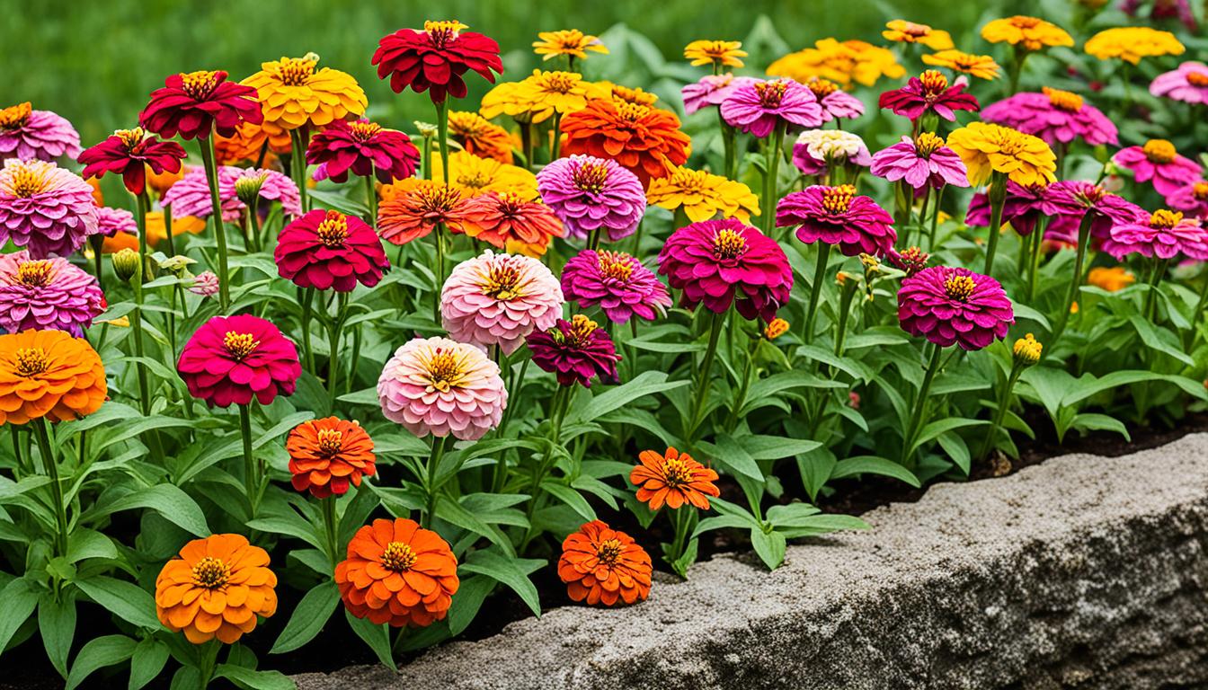 how tall do zinnia plants grow