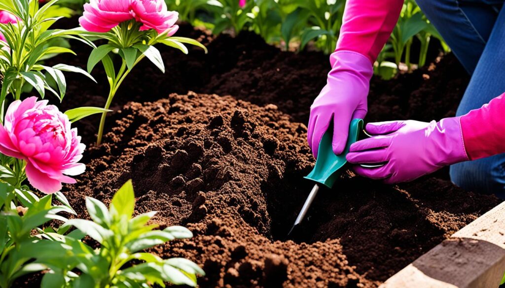 peony planting