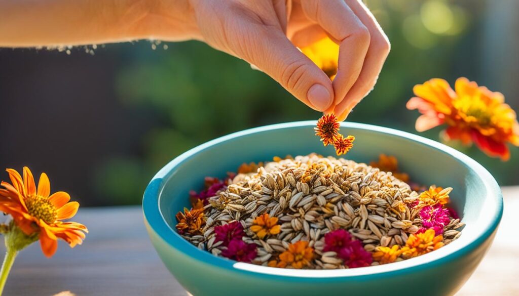 zinnia seed saving